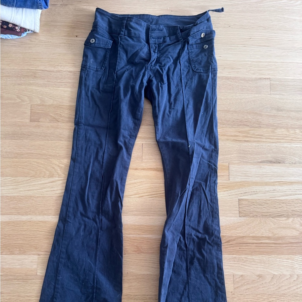 Brandy Melville Navy Flared Pants